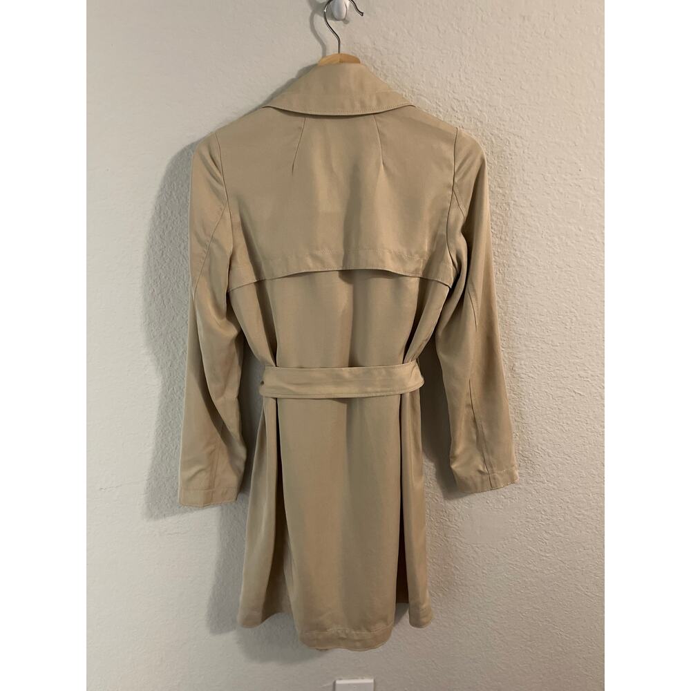 Aritzia Babaton Maximo Trench Coat XS Belted Drapey minimalist classic academia - Picture 7 of 11
